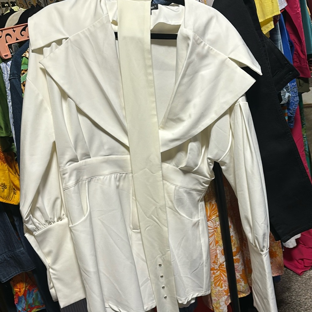Athina white romper size L